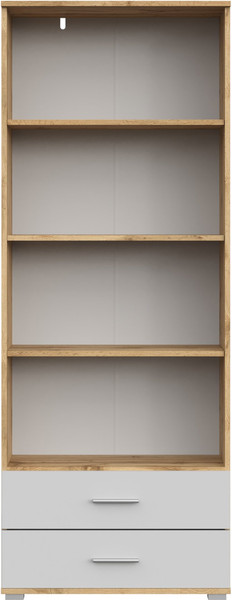 Изображение товара Стеллаж НК Мебель Fun СТ-4.180 / 71339810 (дуб вотан/белый)