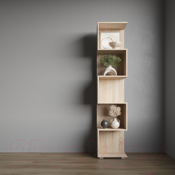 Изображение товара Стеллаж НК Мебель Qwant СТ-4 / 71339839 (дуб сонома)