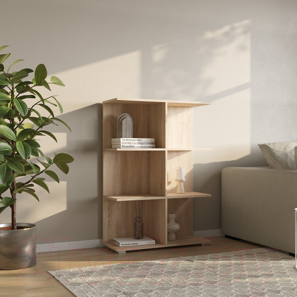 Изображение товара Стеллаж НК Мебель Qwant СТ-2 / 71339832 (дуб сонома)