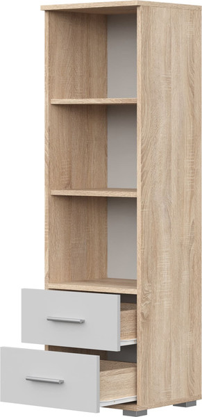 Изображение товара Стеллаж НК Мебель Fun СТ-1.130 / 71337902 (дуб сонома/белый)