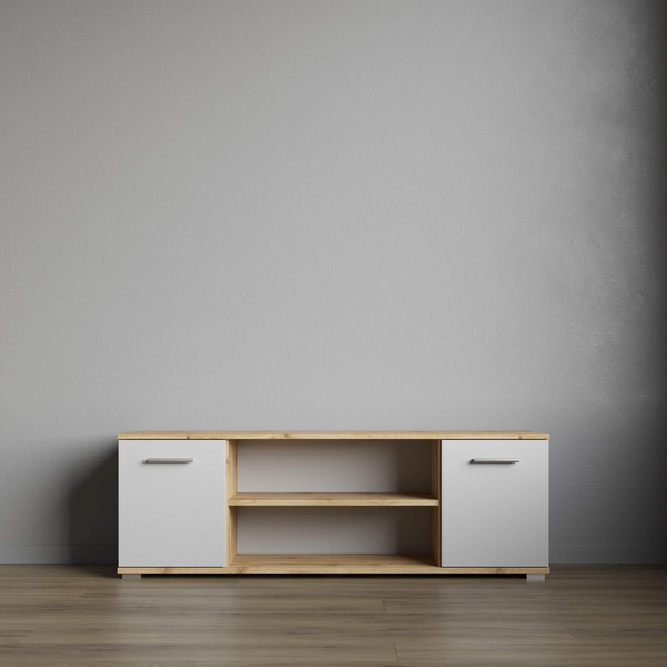 Изображение товара Тумба НК Мебель Fun ТВ-130 / 71339812 (дуб вотан/белый)