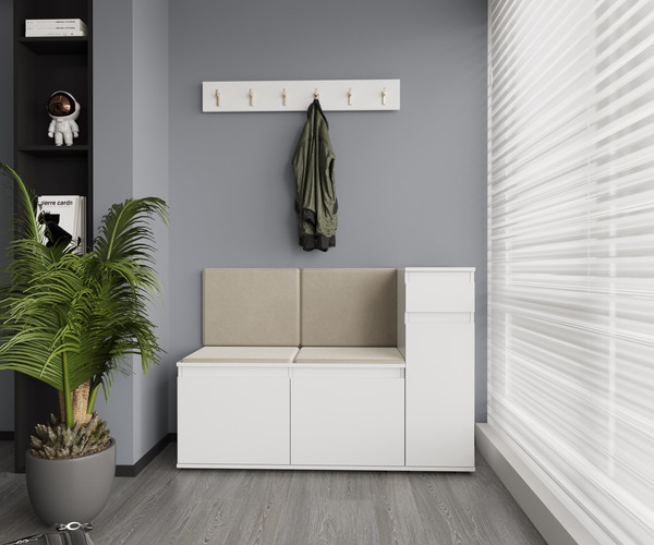 Изображение товара Тумба для обуви НК Мебель Stark ПТ-100 / 71579688 (белый)