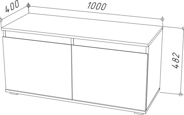 Изображение товара Тумба для обуви НК Мебель Stark ПТ-100 / 71579688 (белый)