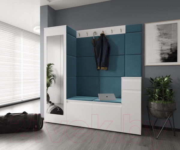 Изображение товара Шкаф-пенал НК Мебель Stark однодверный / 71579686 (белый)