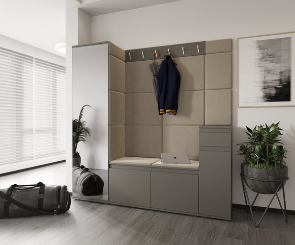 Изображение товара Вешалка для одежды НК Мебель Stark / 71579683 (серый графит)