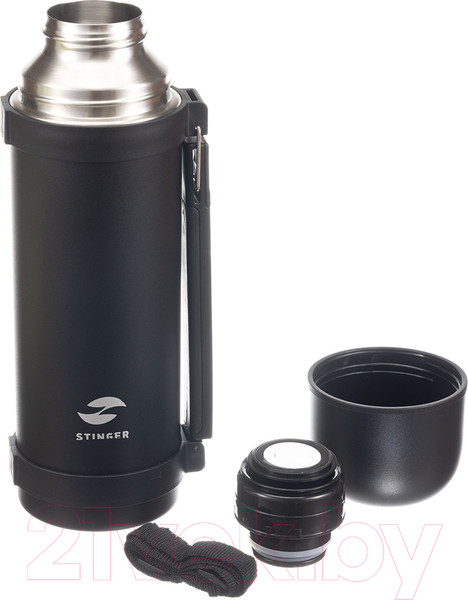 Изображение товара Термос для напитков STINGER HY-1200-11BLK (1.2л, черный)