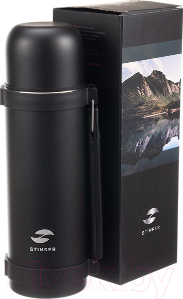 Изображение товара Термос для напитков STINGER HY-1200-11BLK (1.2л, черный)