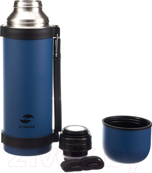 Изображение товара Термос для напитков STINGER HY-1200-11BLU (1.2л, синий)