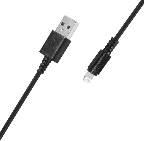Изображение товара Кабель Sunwind USB (m)-Lightning (m) (1.2м, черный)