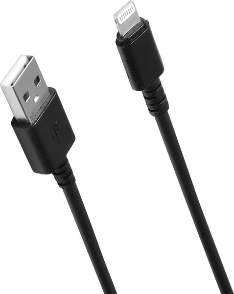 Изображение товара Кабель Sunwind USB (m)-Lightning (m) (1.2м, черный)
