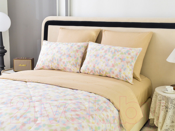 Изображение товара Комплект постельного белья с одеялом Sofi de Marko Ришелье №21 Евро / Кт-Евро-Р21