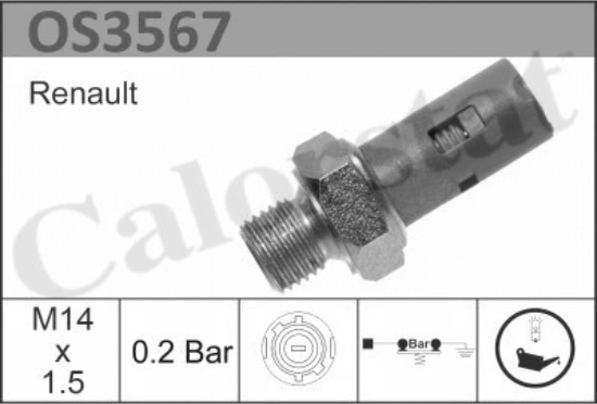 Изображение товара Датчик давления масла Vernet-Calorstat OS3567
