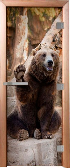 Изображение товара Стеклянная дверь для бани/сауны Doorwood Эталон ФП А061 70x190 (ручка матовая)