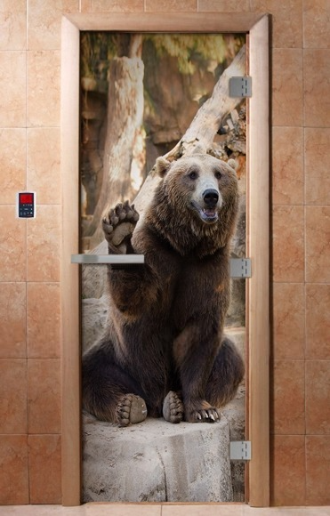 Изображение товара Стеклянная дверь для бани/сауны Doorwood Эталон ФП А061 70x190 (ручка матовая)