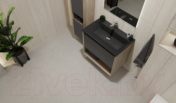 Изображение товара Тумба под умывальник Jorno Tossony 70 / Toss.01.70/P/DS-A/JR (подвесная, дуб самдал/антрацит)