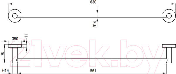 Изображение товара Держатель для полотенца Deante Jasmin  ADJ 0621