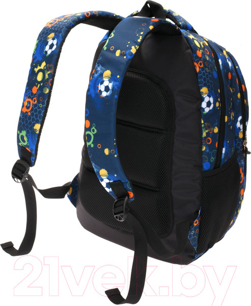 Изображение товара Школьный рюкзак Torber Class X / T5220-BLK-BLU-P (черный/синий)