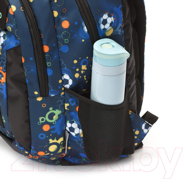 Изображение товара Школьный рюкзак Torber Class X / T5220-BLK-BLU-P (черный/синий)