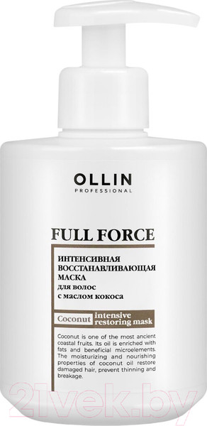 Изображение товара Маска для волос Ollin Professional Intensive Restoring Интенсивное восстановление с маслом кокоса (300мл)