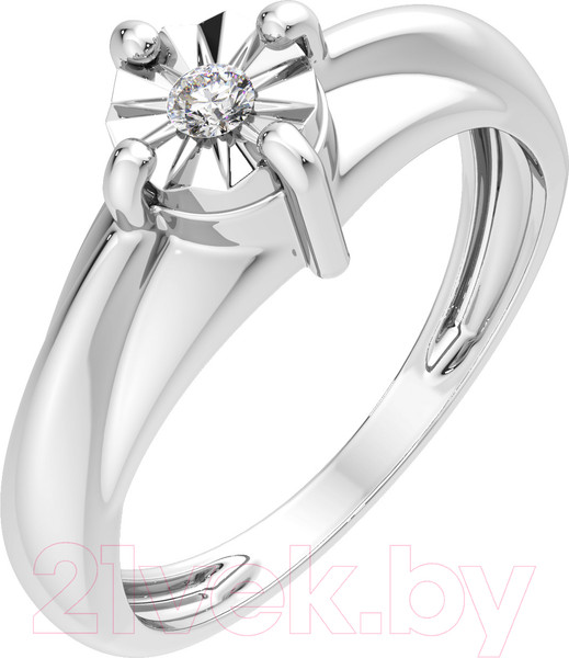 Изображение товара Кольцо из серебра ZORKA 02D0001 (р.17, с бриллиантом)