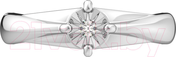 Изображение товара Кольцо из серебра ZORKA 02D0001 (р.17, с бриллиантом)