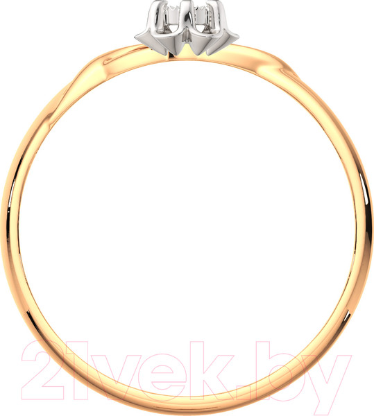Изображение товара Кольцо из комбинированного золота ZORKA 2D00119.14K.B (р.16.5, с бриллиантом)