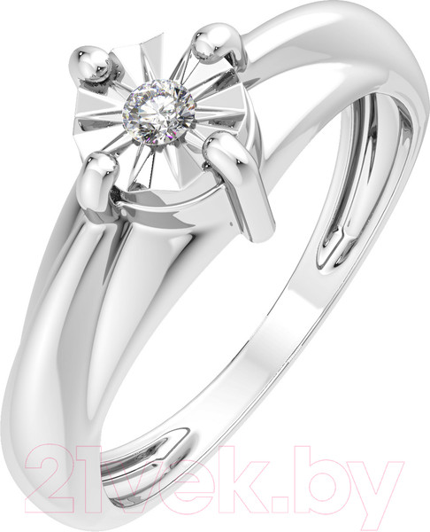 Изображение товара Кольцо из серебра ZORKA 02D0001 (р.18, с бриллиантом)