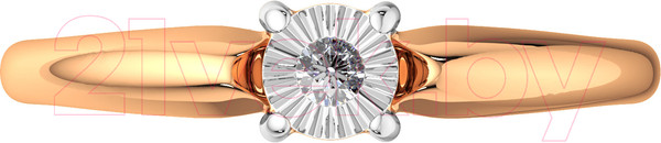 Изображение товара Кольцо помолвочное из комбинированного золота ZORKA 2D00131.14K.B (р.16, с бриллиантом)