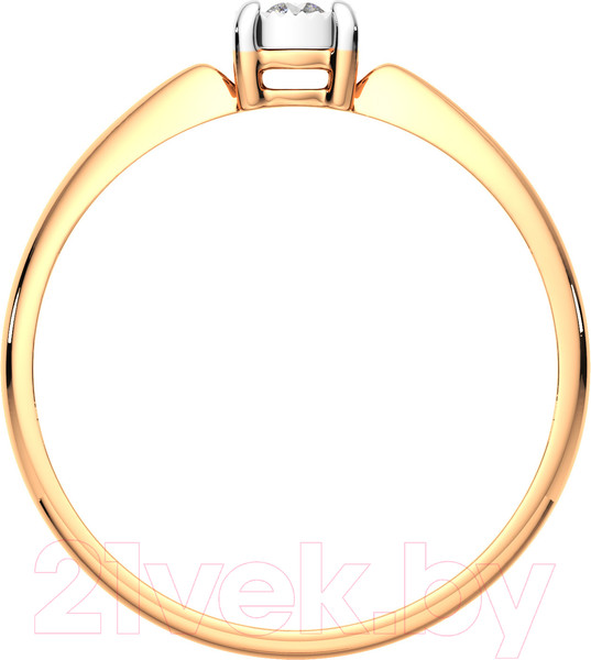 Изображение товара Кольцо помолвочное из комбинированного золота ZORKA 2D00131.14K.B (р.16, с бриллиантом)