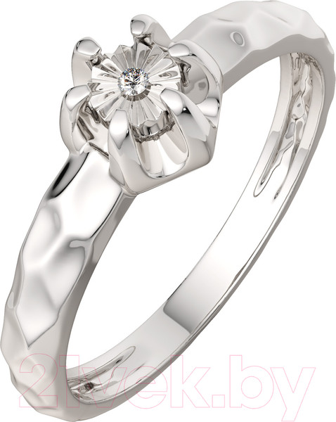 Изображение товара Кольцо из серебра ZORKA 02D0076.ZZ (р.16.5, с бриллиантом)