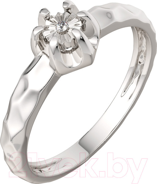 Изображение товара Кольцо из серебра ZORKA 02D0076.ZZ (р.16.5, с бриллиантом)