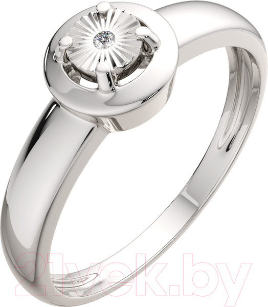 Изображение товара Кольцо из серебра ZORKA 02D0066.ZZ (р.18.5, с бриллиантом)
