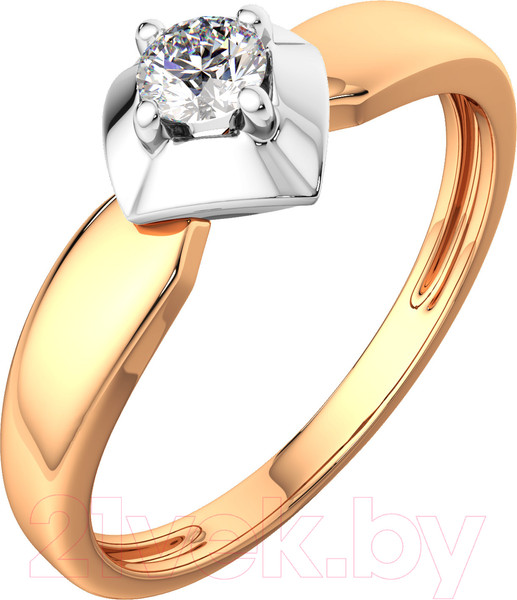 Изображение товара Кольцо помолвочное из комбинированного золота ZORKA 2D00238.14K.B.ZZ (р.18, с бриллиантом)