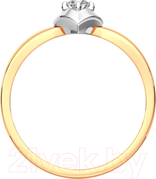 Изображение товара Кольцо помолвочное из комбинированного золота ZORKA 2D00238.14K.B.ZZ (р.18, с бриллиантом)