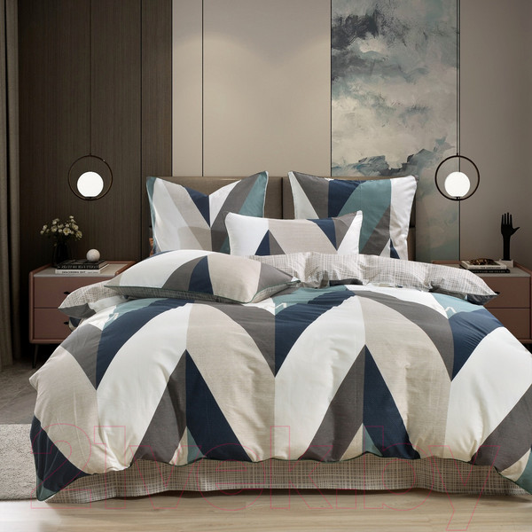 Изображение товара Комплект постельного белья Sofi de Marko Арландо Евро 4н / Евро-5667 (бежевый)