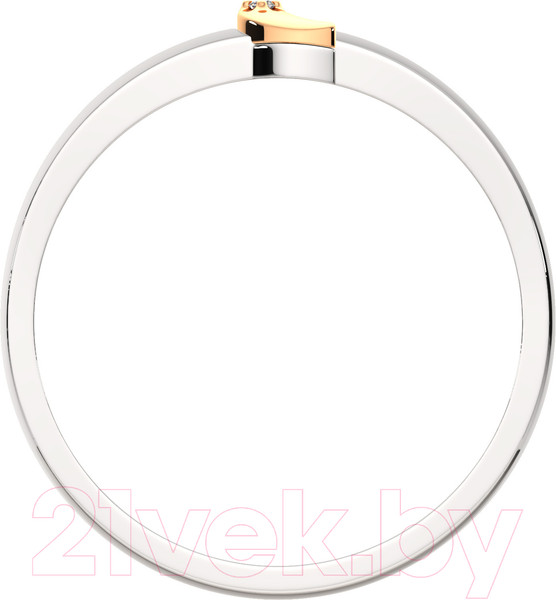 Изображение товара Кольцо из серебра ZORKA 02D0003.G14K (р.17, с бриллиантом)