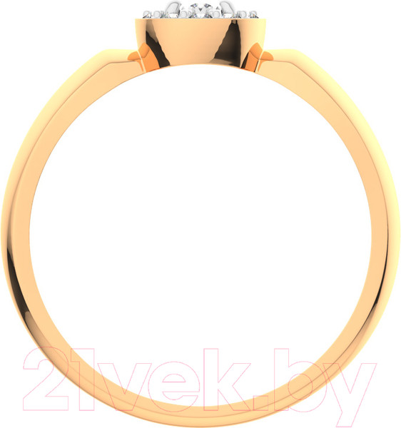 Изображение товара Кольцо из комбинированного золота ZORKA 2D00164.14K.B (р.18.5, с бриллиантом)