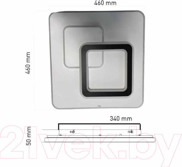 Изображение товара Люстра Estares Universe70W S-ON/OFF-460x460x50-White/White-220-IP20