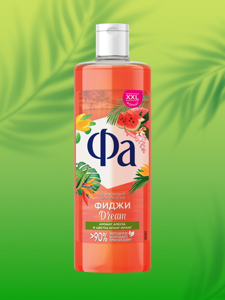 Изображение товара Гель для душа Фа Фиджи аромат арбуза и цветка иланг-иланг (450мл)