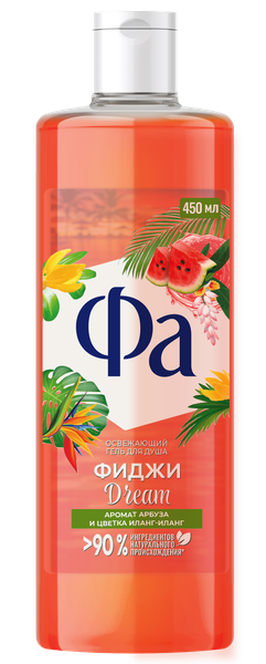 Изображение товара Гель для душа Фа Фиджи аромат арбуза и цветка иланг-иланг (450мл)