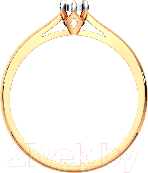 Изображение товара Кольцо помолвочное из комбинированного золота ZORKA 2D00327.14K.B.ZZ (р.16.5 с бриллиантом)