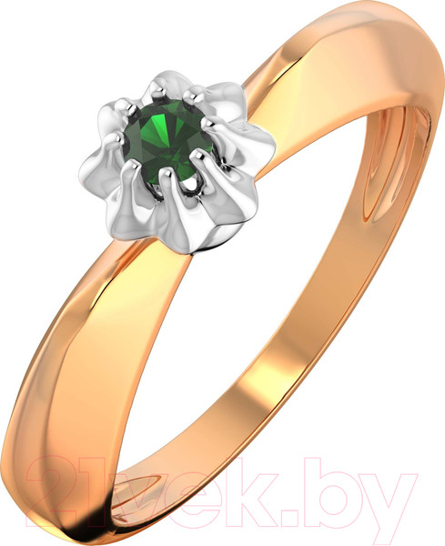 Изображение товара Кольцо из розового золота ZORKA 2D20153.14K.R (р.17.5, с изумрудом)