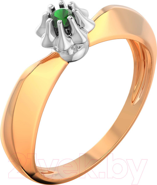 Изображение товара Кольцо из розового золота ZORKA 2D20153.14K.R (р.17.5, с изумрудом)