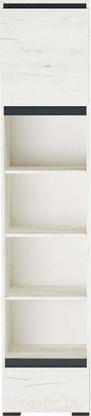 Изображение товара Стеллаж Памир Гретта 1С1Я (крафт белый/антрацит)