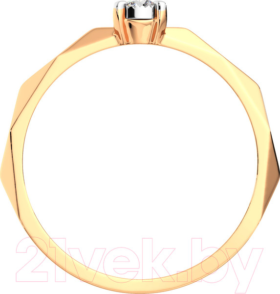 Изображение товара Кольцо помолвочное из комбинированного золота ZORKA 2D00172.14K.B (р.16.5, с бриллиантом)