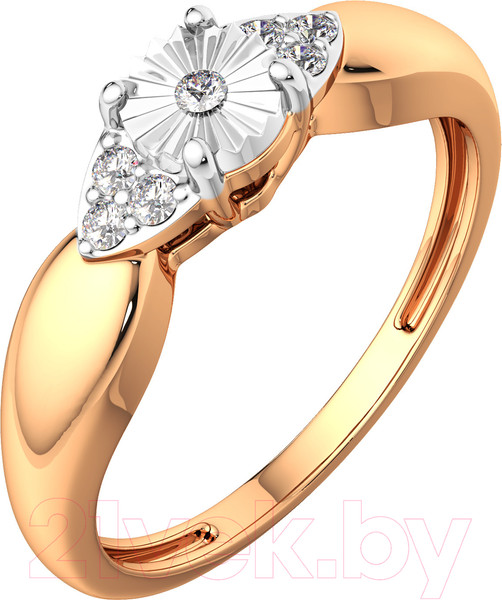 Изображение товара Кольцо из комбинированного золота ZORKA 2D00177.14K.B.ZZ (р.17.5, с бриллиантом)