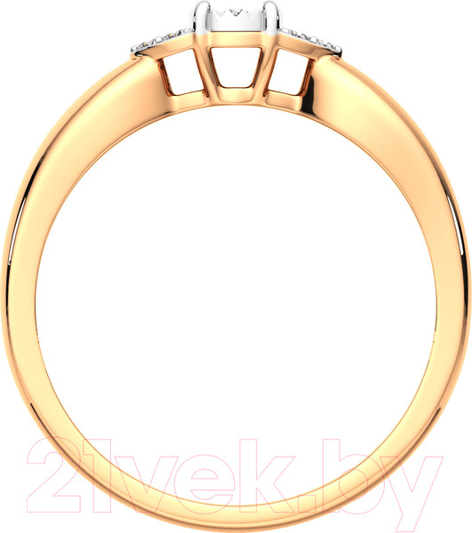 Изображение товара Кольцо из комбинированного золота ZORKA 2D00177.14K.B.ZZ (р.17.5, с бриллиантом)