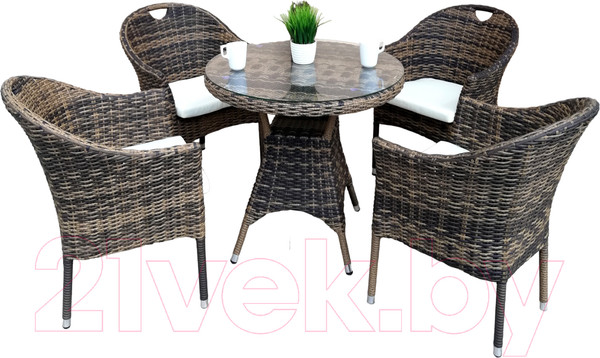 Изображение товара Комплект садовой мебели ForGarden Geneva Lux 4/Geneva Lux 80 / BN10921