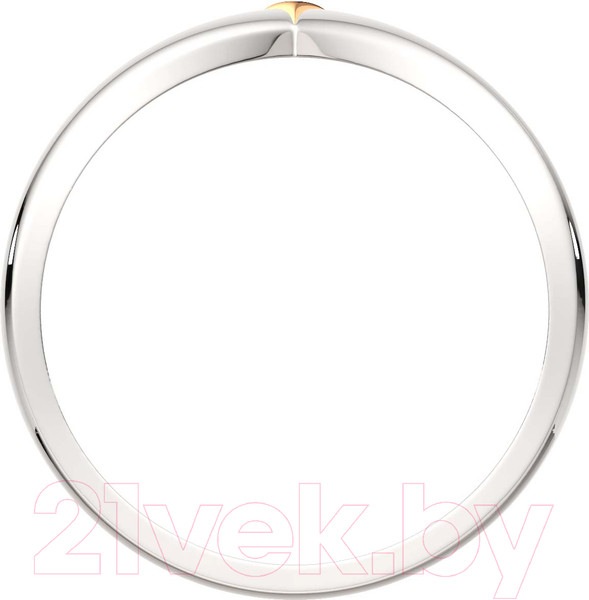 Изображение товара Кольцо из серебра ZORKA 0200083.G14K (р.17, с золотой вставкой)