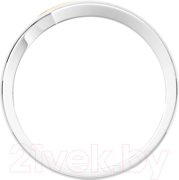 Изображение товара Кольцо из серебра ZORKA 0200089.G14K (р.17, с золотой вставкой)